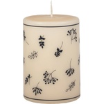 Unipar Бежово-синя свещ , време на горене 48 часа Fleur - Unipar (Fleur Ivory/Blue Pillar 70x100)