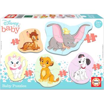 Image 1 of Educa - Puzzle 4in1 Baby Disney Animals - 1 - 39 piese