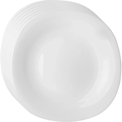 Altom Sada dezertných tanierov z opálového skla White harmony 21,5 cm 6 ks