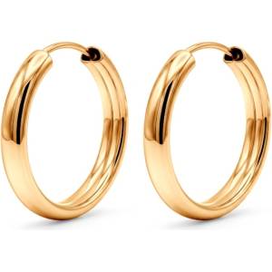 SAVICKI Леки златни обеци халки savicki 585, 1, 6 см