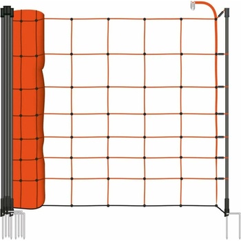 STANDARD oranžová elektrická sieť pre ohradník, pre ovce, kozy, výška 90 cm, 50 m, dvojitý hrot