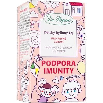 Dr.Popov Dětský bylin.čaj-Podpora imunity 20 x 1.5g
