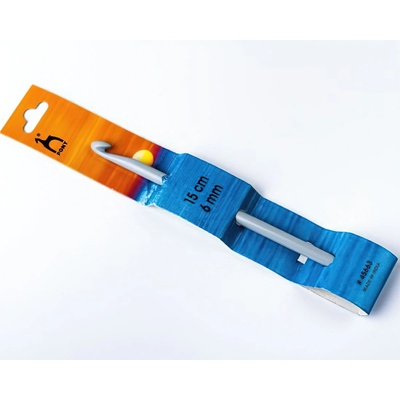 PONY Háček na háčkování PONY, plastový 45663, velikost 6mm, délka 15cm