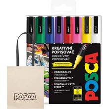 Uni Posca 3M sada 8 ks základní