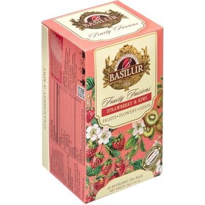 Basilur Without Hibiscus Strawberry & Kiwi přebal 20 x 1,8 g