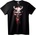 NOONEBRAND Тениска Демоничен Череп с Червени Очи - 6XL, Black