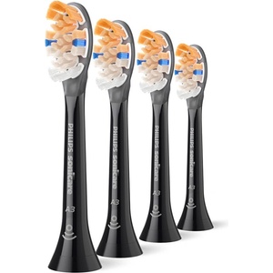 Philips Глава за четка А3 Premium All-in-one Philips Sonicare HX9094/88, черен, 4 броя (A3 Premium All-in-one)