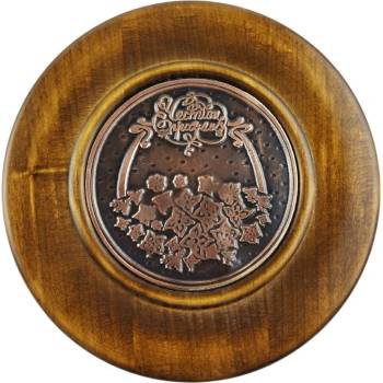 Image 1 of МЕДЕН СУВЕНИР НА ДЪРВЕНА ЧИНИЯ РАЗЛИЧНИ МОДЕЛИ ЗА ПОДАРЪК