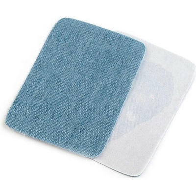 Nažehlovací záplaty riflové 5,3x7,9 cm - modrá jeans (2 ks)