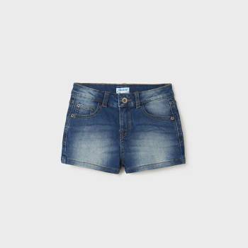 Image 1 of Mayoral Basic къси дънкови панталони за момиче в тъмен деним Mayoral