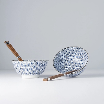 Made in Japan Set misek Starburst Design s hůlkami 500 ml 2 ks