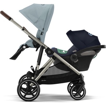 Cybex Gazelle S Rám Taupe Sky Blue + Cybex Aton S2 I-Size Autosedačka 0-13kg Ocean Blue + Adaptéry 2023