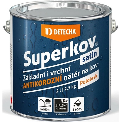 Detecha SUPERKOV SATIN 2,5kg hnědý čokoláda RAL 8017