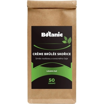 Botanic Crème brûlée skořice Směs rooibosu a ovocného čaje 50 g