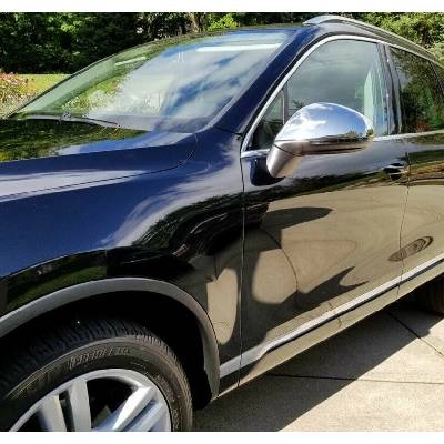 Omtec Nerez chróm kryty zrkadiel VW Touareg II 2010-2015