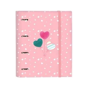 BlackFit8 Папка с пръстени BlackFit8 Globitos 27 x 32 x 3.5 cm Розов