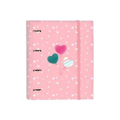 BlackFit8 Папка с пръстени BlackFit8 Globitos 27 x 32 x 3.5 cm Розов