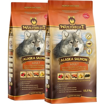 Wolfsblut Аляска Сьомга 2 x 12, 5 кг