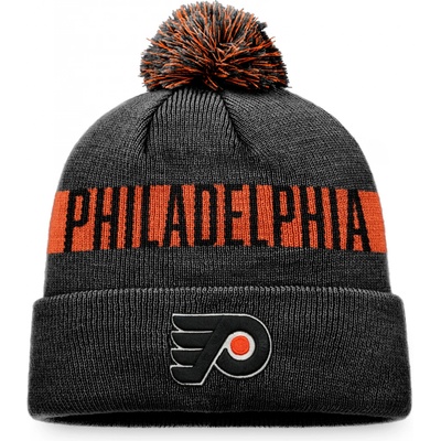 Fanatics pánská Zimní čepice Philadelphia Flyers Fundamental Beanie Cuff with Pom
