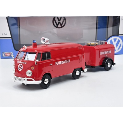 VW T1 Hasiči s přívěsem MOTORMAX 1:24