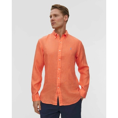 Polo Ralph Lauren pánska ľanová košel'a oranžová