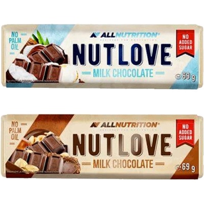 ALLNUTRITION Nutlove Milk Chocolate Bar 69 g – Zboží Mobilmania