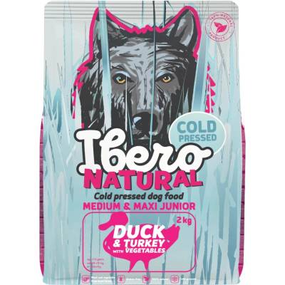 Ibero Cold Press Dog Medium & Maxi Junior Duck & Turkey 2 kg
