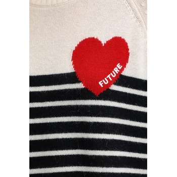 From Future Вълнен пуловер from future в бежово от лека материя wpr03378 (wpr03378)