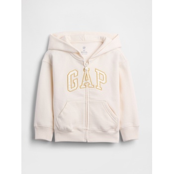 GAP Бебешки суитшърт с лого VintageSoft GAP GAP | Bezhov | Момчешки | 18-24 месеца