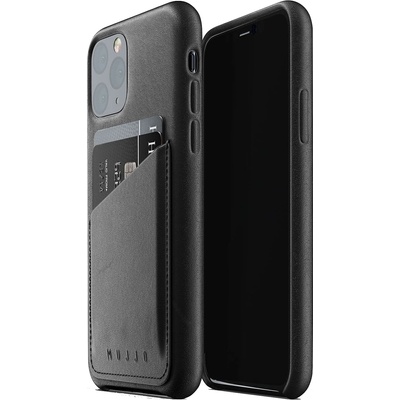Mujjo Калъф Mujjo - Full Leather Wallet, iPhone 11 Pro, черен (MUJJO-CL-002-BK)