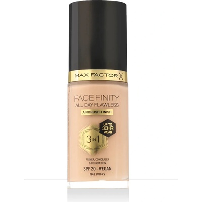 Max Factor Facefinity All Day Flawless dlouhotrvající make-up SPF20 42 Ivory 30 ml
