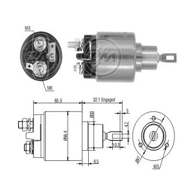 Spínač startéru 0001108024 Bosch