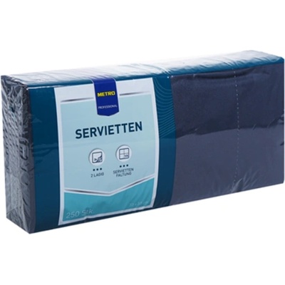 Metro Professional Салфетки черни 33x33см 250бр