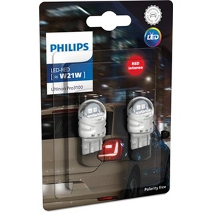 Philips Крушка, LED, стоп светлини PHILIPS W21W, 12V, 2, 2W, 65lm, 2 бр