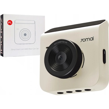 Image 1 of 70mai Dash Cam A400 Ivory/White