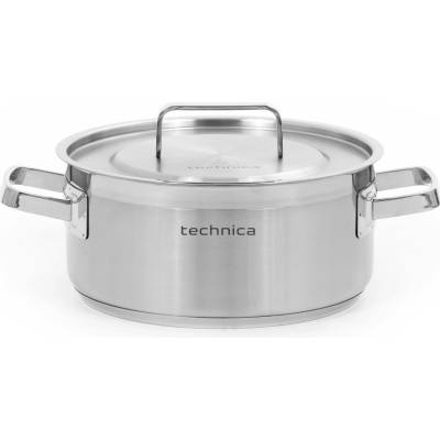 TECHNICA Hrnec nízký 5 l 240 mm z nerezové oceli s pokličkou Platinum Line