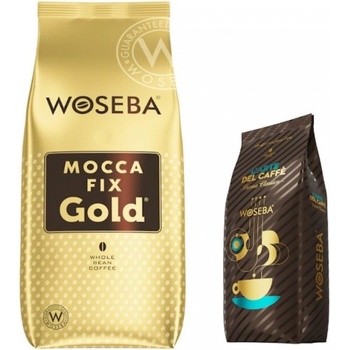 WOSEBA Mocca Fix Gold кафе на зърна 1 кг + подарък Crema Classico мляно кафе