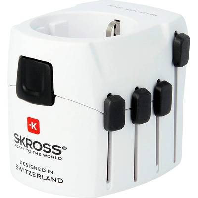 SKROSS Адаптер SKROSS PRO Earthed 1103145, World, Бял
