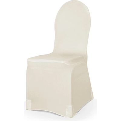 PartyDeco Potah na židli elastický cappuccino 1 ks - svatební potahy na židle – Zboží Mobilmania