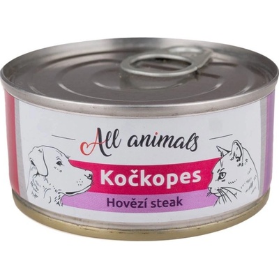 All Animals kočkopes steak z hovězí svaloviny 100 g