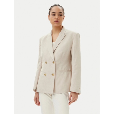 Dámské béžové lněné sako WW0WW45466
