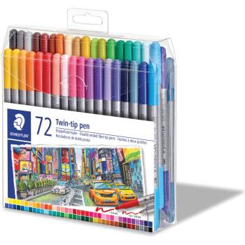 STAEDTLER Флумастри Staedtler Design Journey , двувърхи, 72 цвята (27374-А)