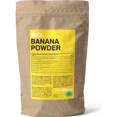 GymBeam Bio Banánový prášek 200 g
