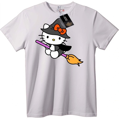 NOONEBRAND Тениска Hello Kitty Вещица - 5XL, White