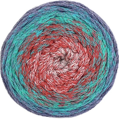 YarnArt Příze Macrame Cotton Spectrum 1327 - béžová, kaštanová, tmavý tyrkys, modrá