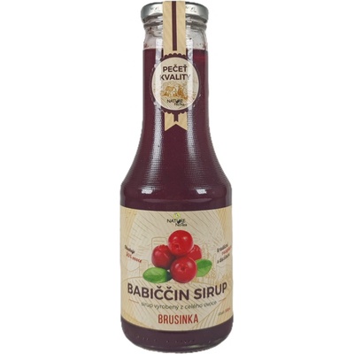 Nature NoTea Babičkin sirup Brusnica 0,5 l