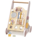 VIGA PolarB Dřevěné chodítko Pink s aktivitami