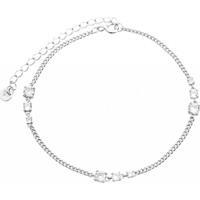 JSB bijoux s.r.o. Stříbrný náramek tři Kubické zirkony postupně se zmenšující Crystal (Stříbro 925/1000)