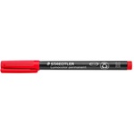 STAEDTLER Алкохолен маркер, OHP, 1 mm, STAEDTLER "Lumocolor 317 M", червен 317-2 (317-2)