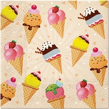 PAW servítky L Ice Cream 33x33cm